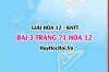 Giải bài 3 trang 71 Hóa 12 Kết nối tri thức SGK